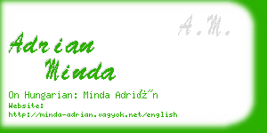 adrian minda business card